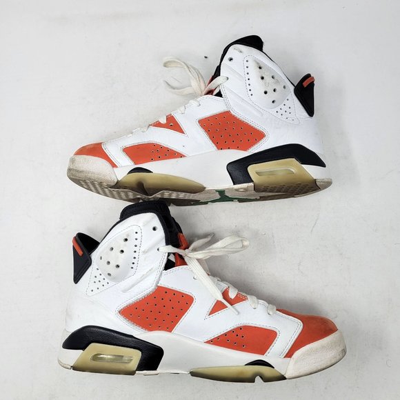 Jordan 6 Retro Gatorade Like Mike US 8 384664-145 2017 White Orange carm… - Picture 5 of 11